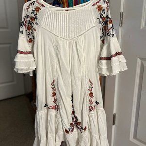 White Free People Boho Dress